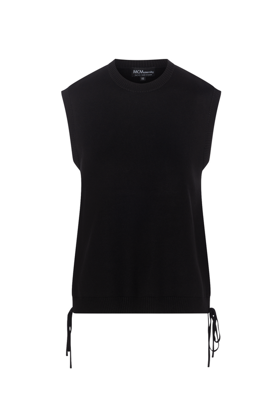 Maternity High Low Knit Vest