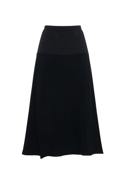 Maternity Midi Paneled Sweat Skirt