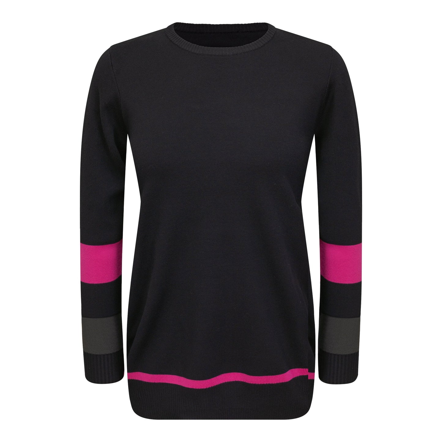 Maternity Contrast Sweater Black