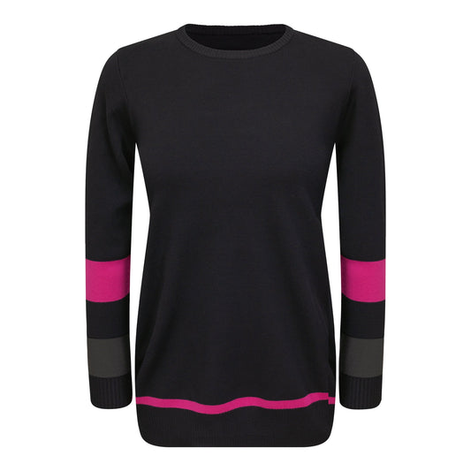 Maternity Contrast Sweater Black