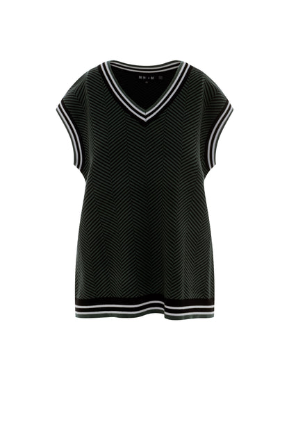 Maternity Herribone Knit Vest