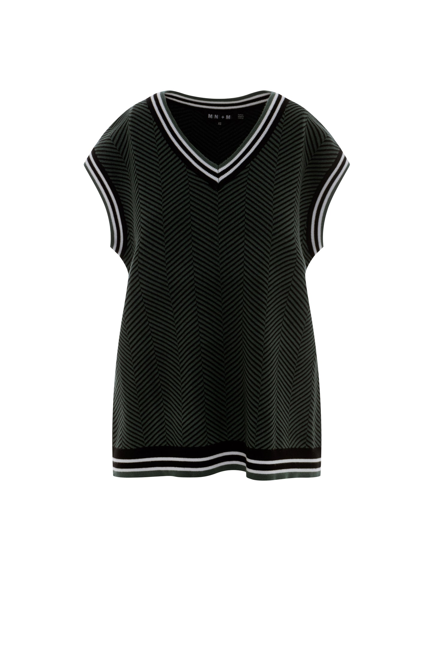 Maternity Herribone Knit Vest