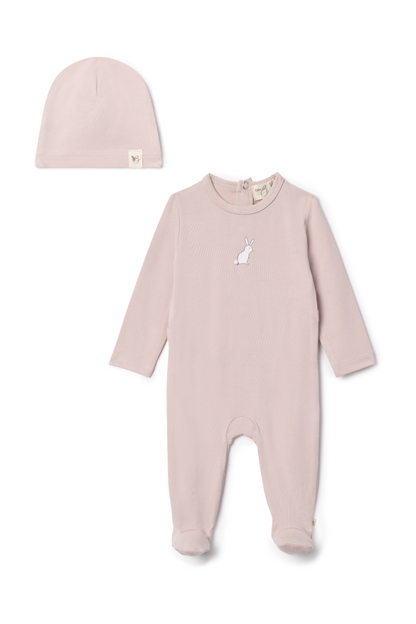 Bunny Print Onesie Primrose