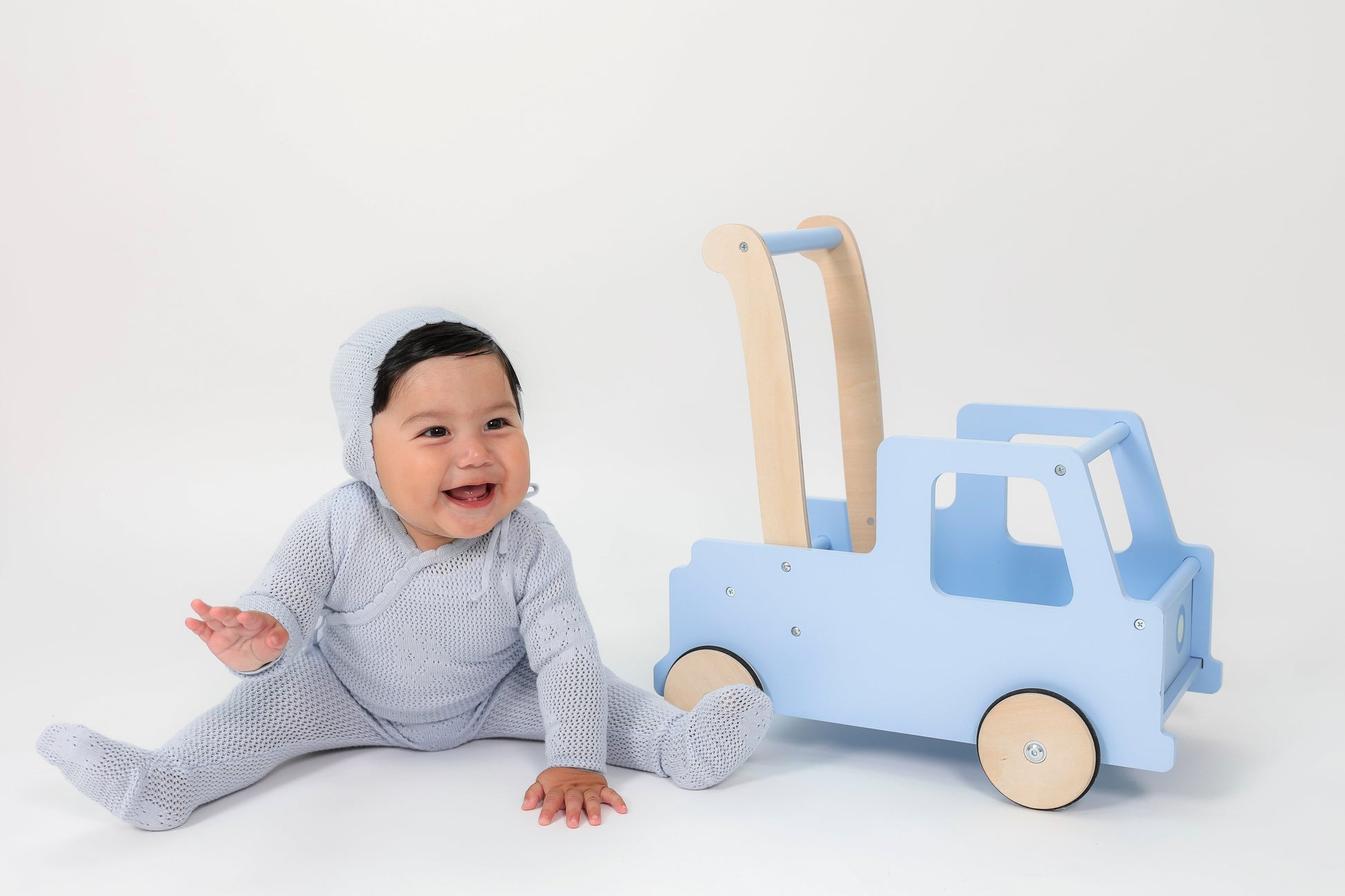 Pointelle Flower Knit Onesie