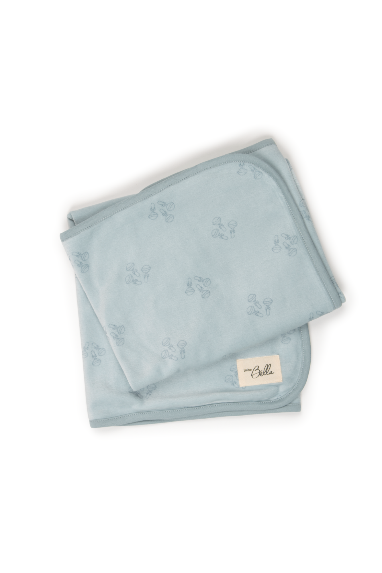 Rattle Print Blanket Blue One Size