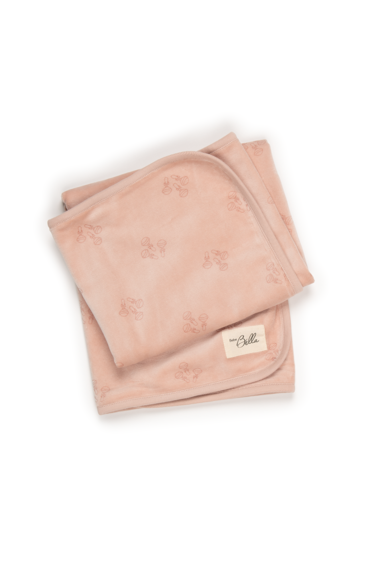 Rattle Print Blanket Pink One Size