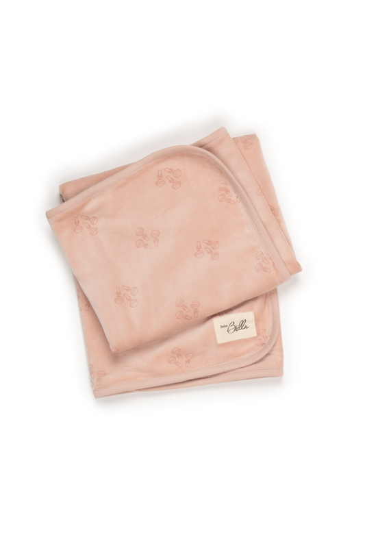 Rattle Print Blanket Pink One Size