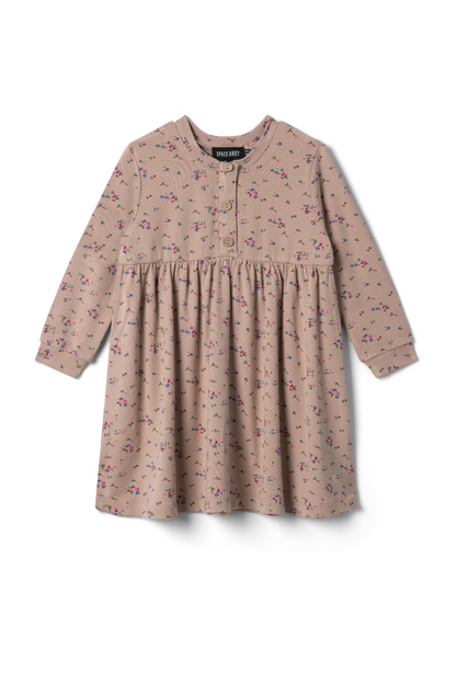 Floral Printed Dress Beige