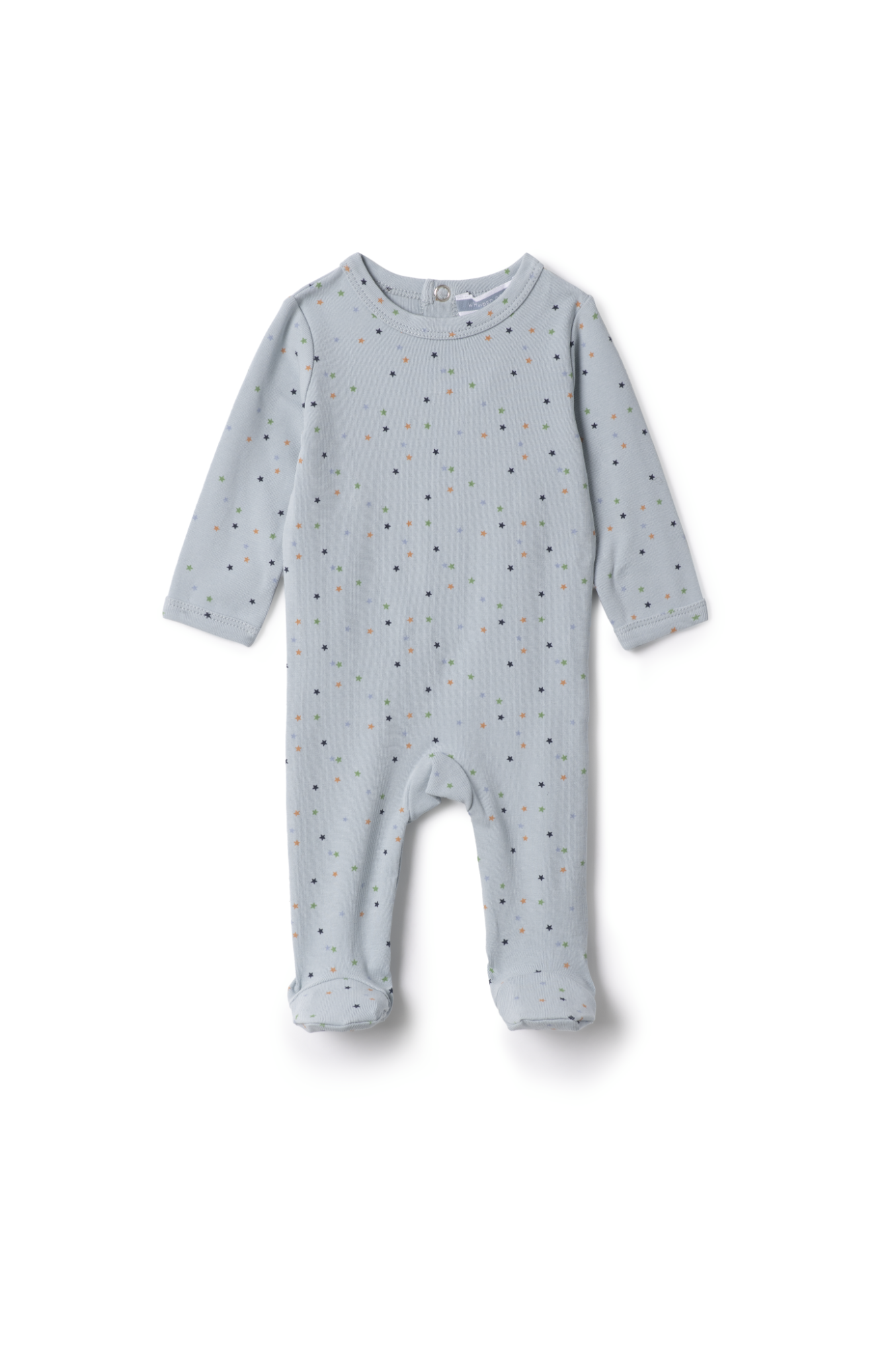 Sprinkle Stars Print Onesie Blue Mist