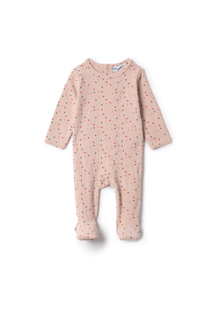 Sprinkle Stars Print Onesie Pink