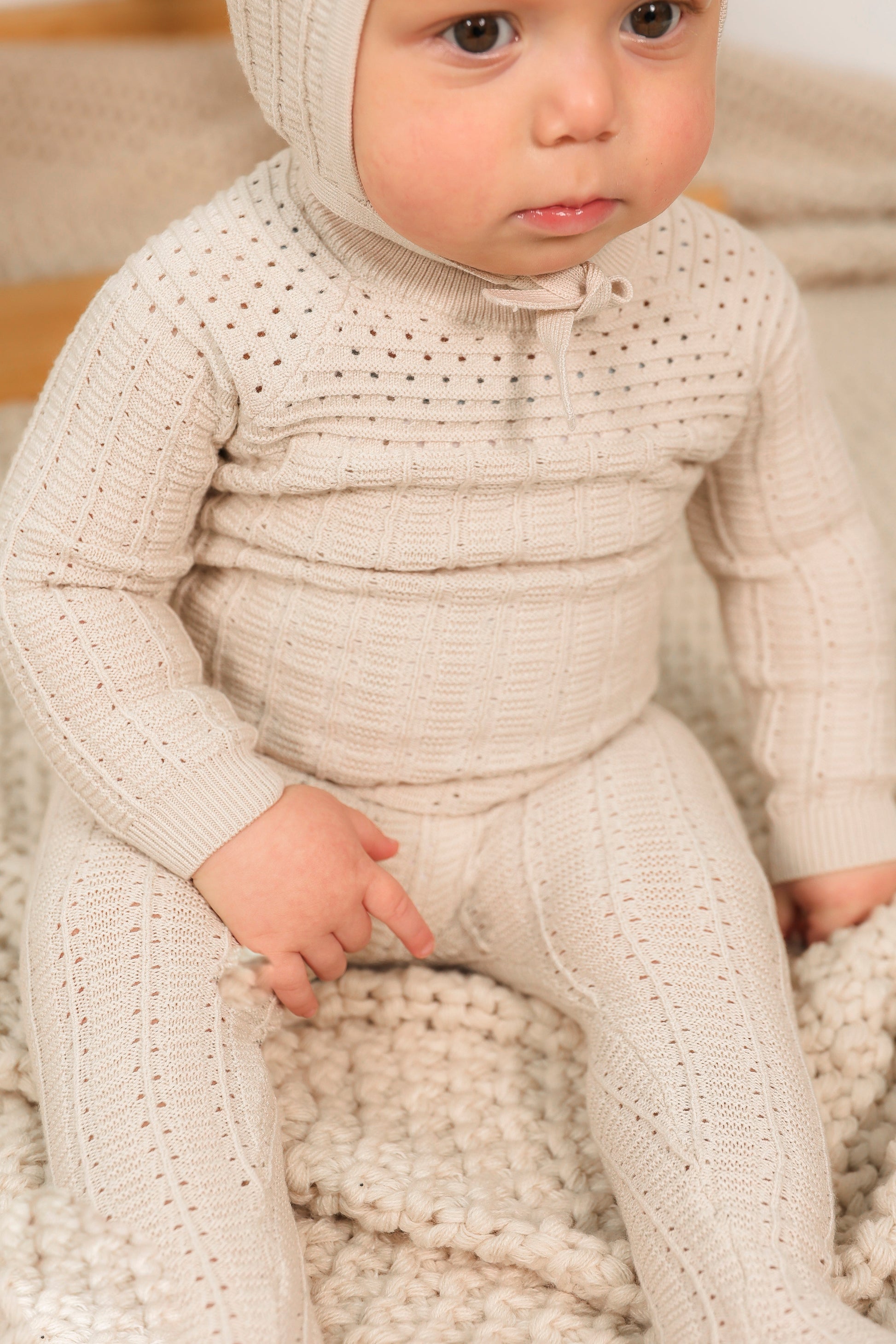 Pointelle Knit Onesie