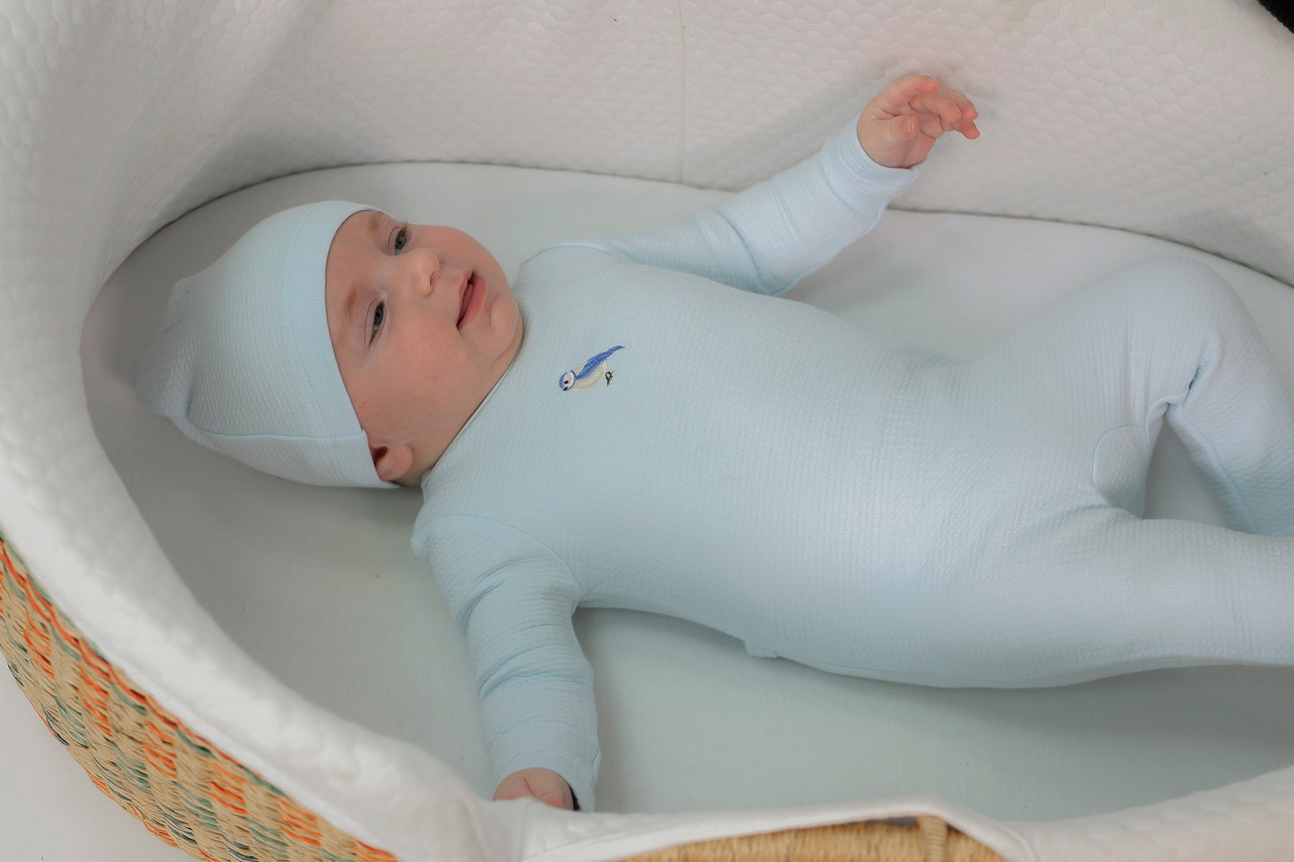 Checkered Bird Applique Onesie