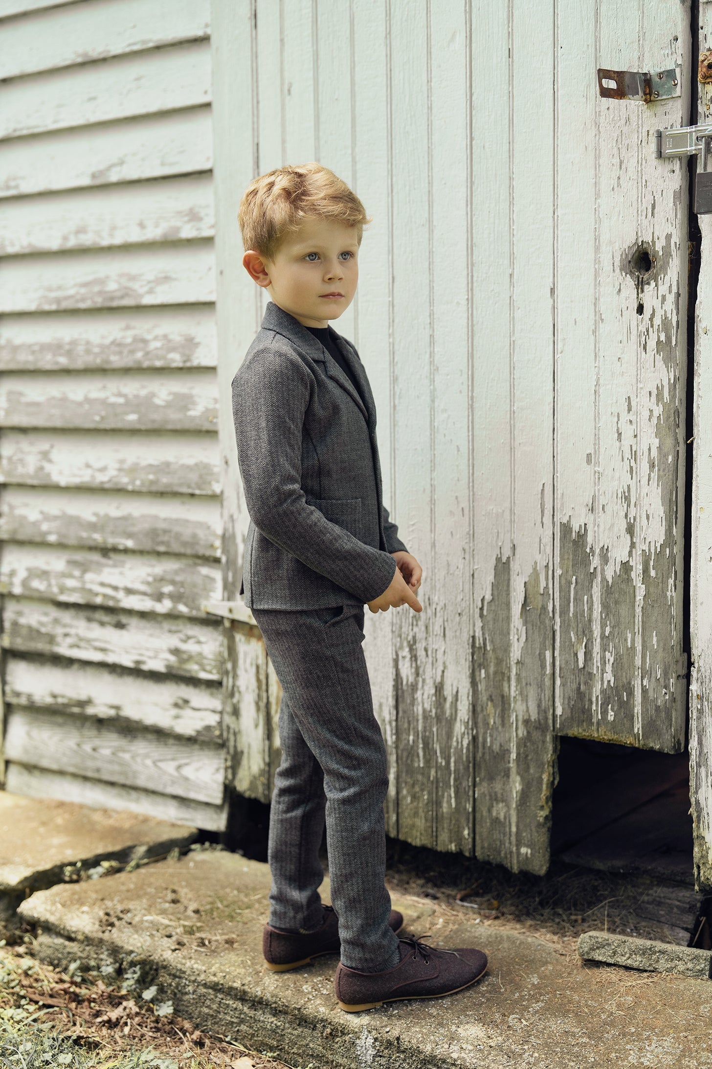 Herringbone Stretch Blazer