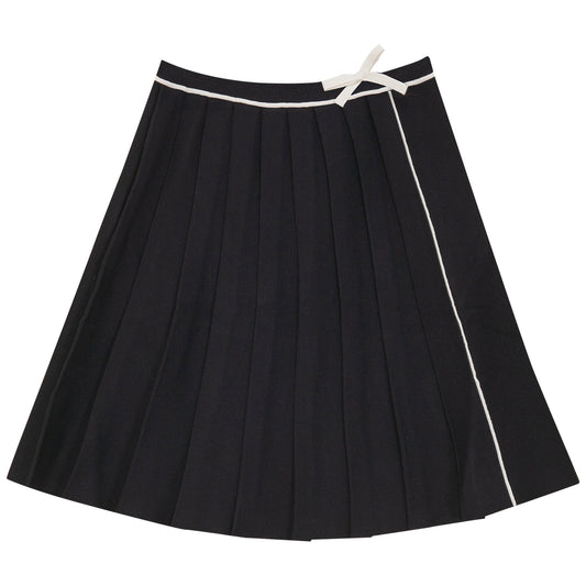 Pleated Knit Skirt