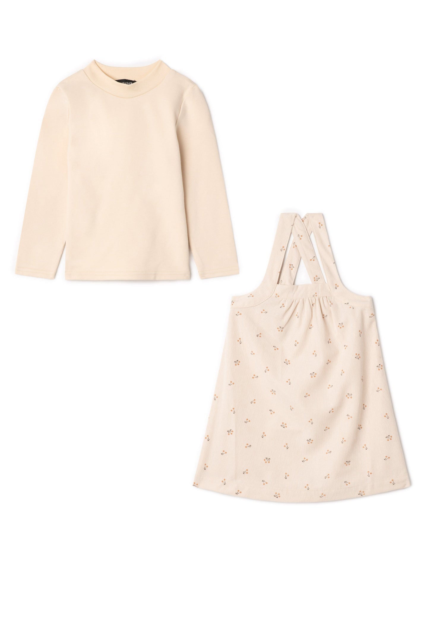 Corduroy Jumper Set Cream