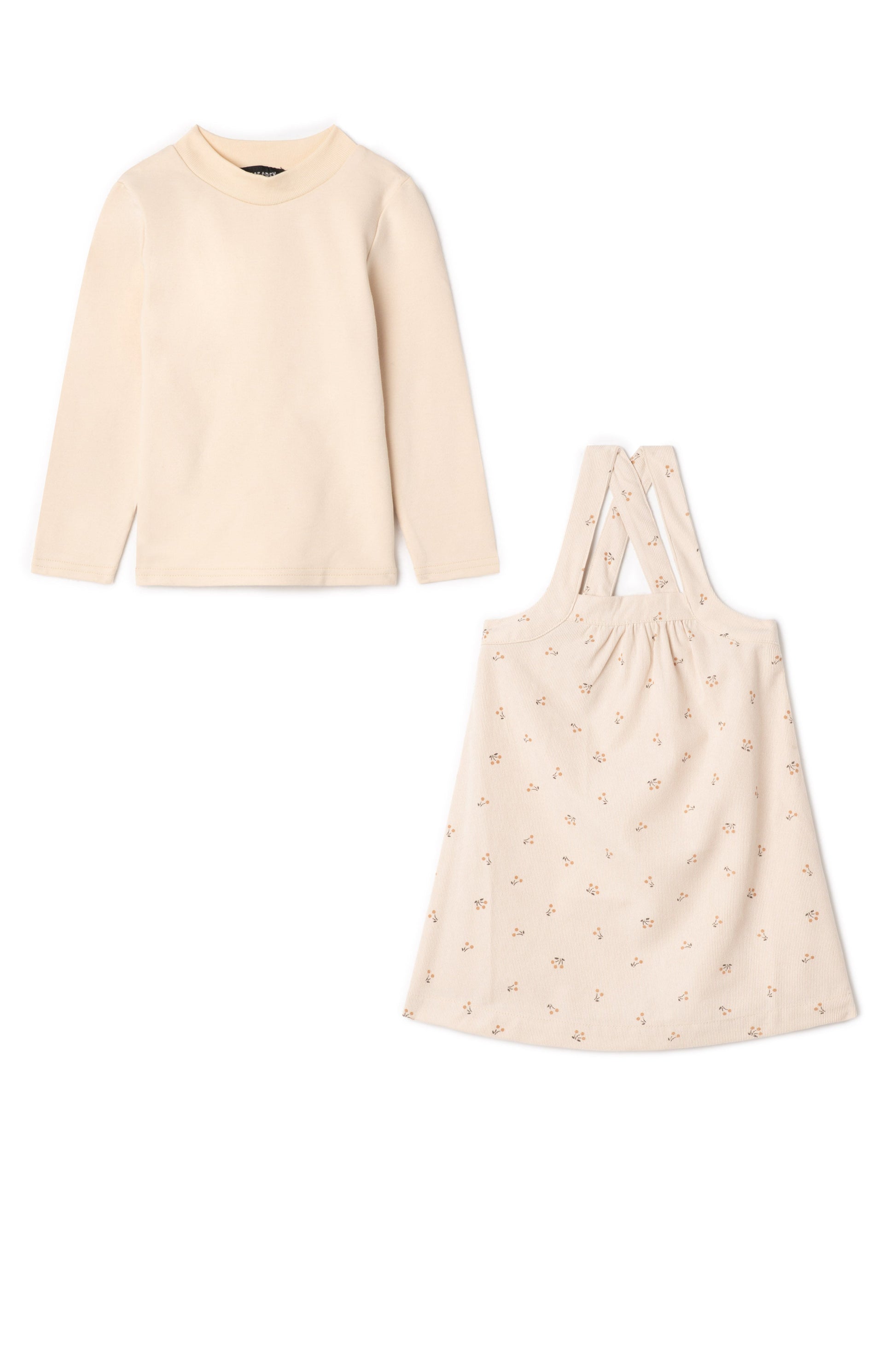 Corduroy Jumper Set Cream