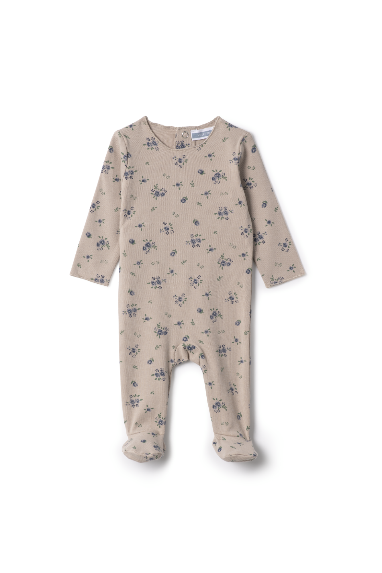 Floral Print Onesie Beige