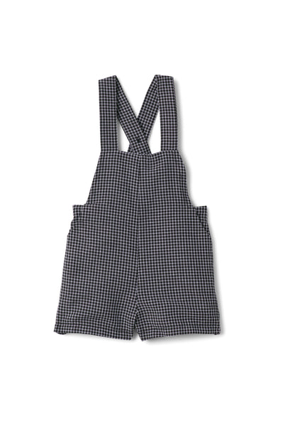 Checkered Overall Black