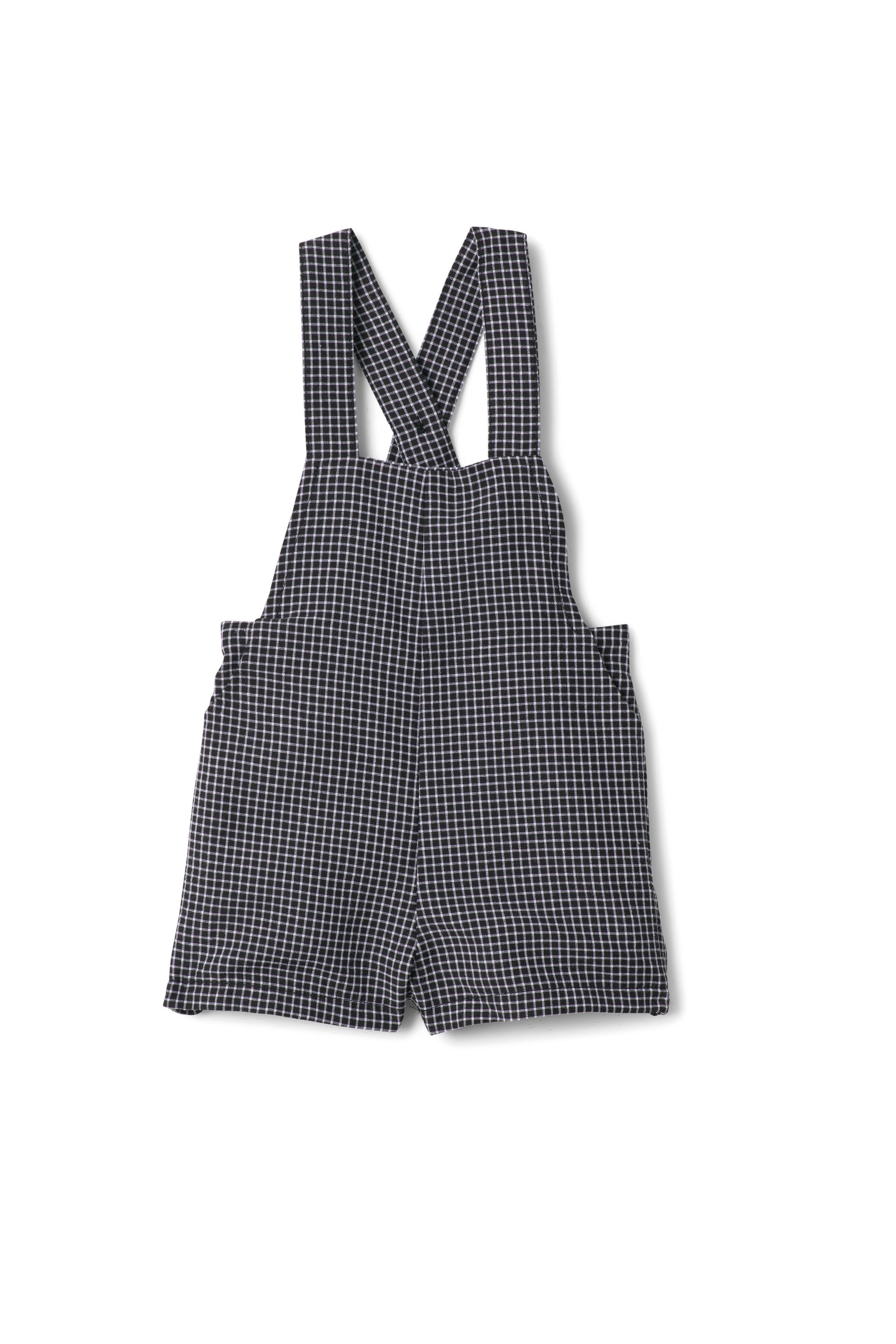 Checkered Overall Black