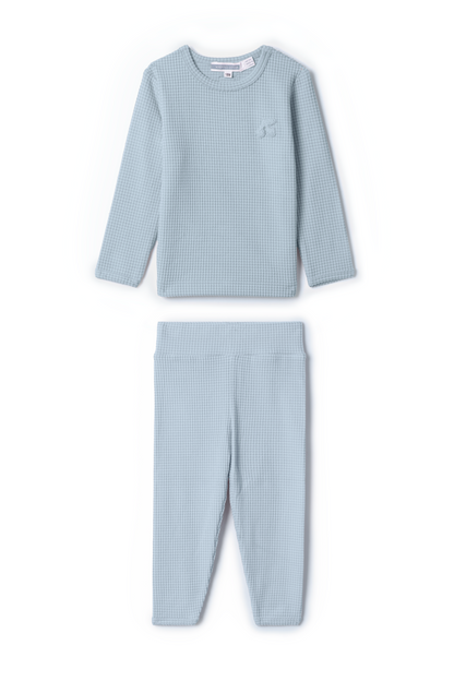 Stripped Cherry Applique Set Blue