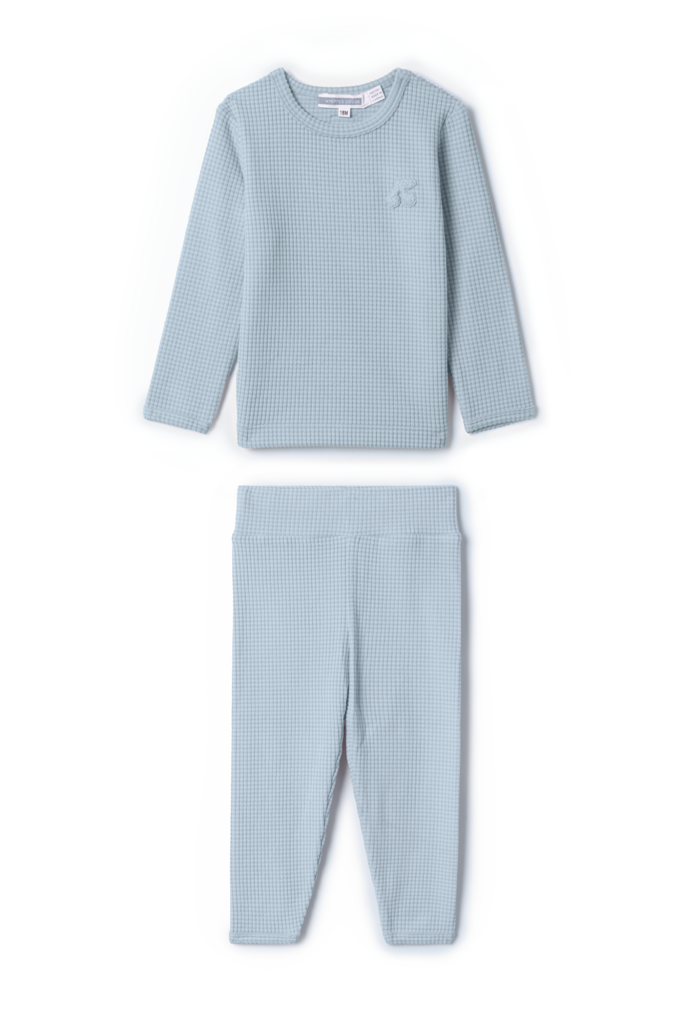 Stripped Cherry Applique Set Blue