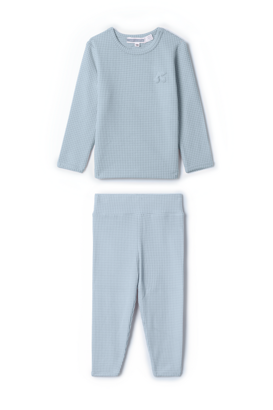 Stripped Cherry Applique Set Blue