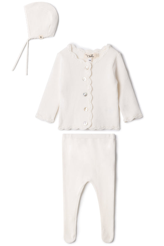 Crochet Trim Set White