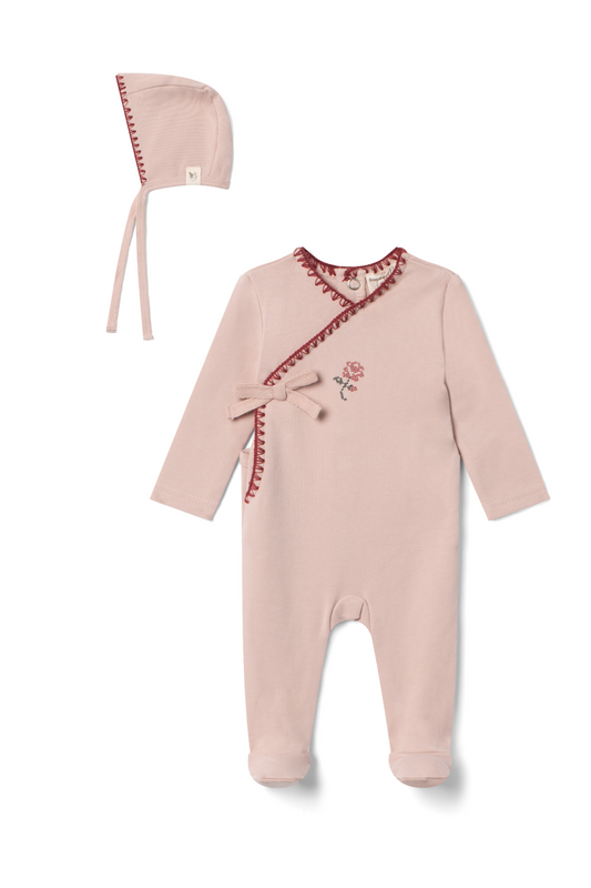 Embroidered Onesie Pink