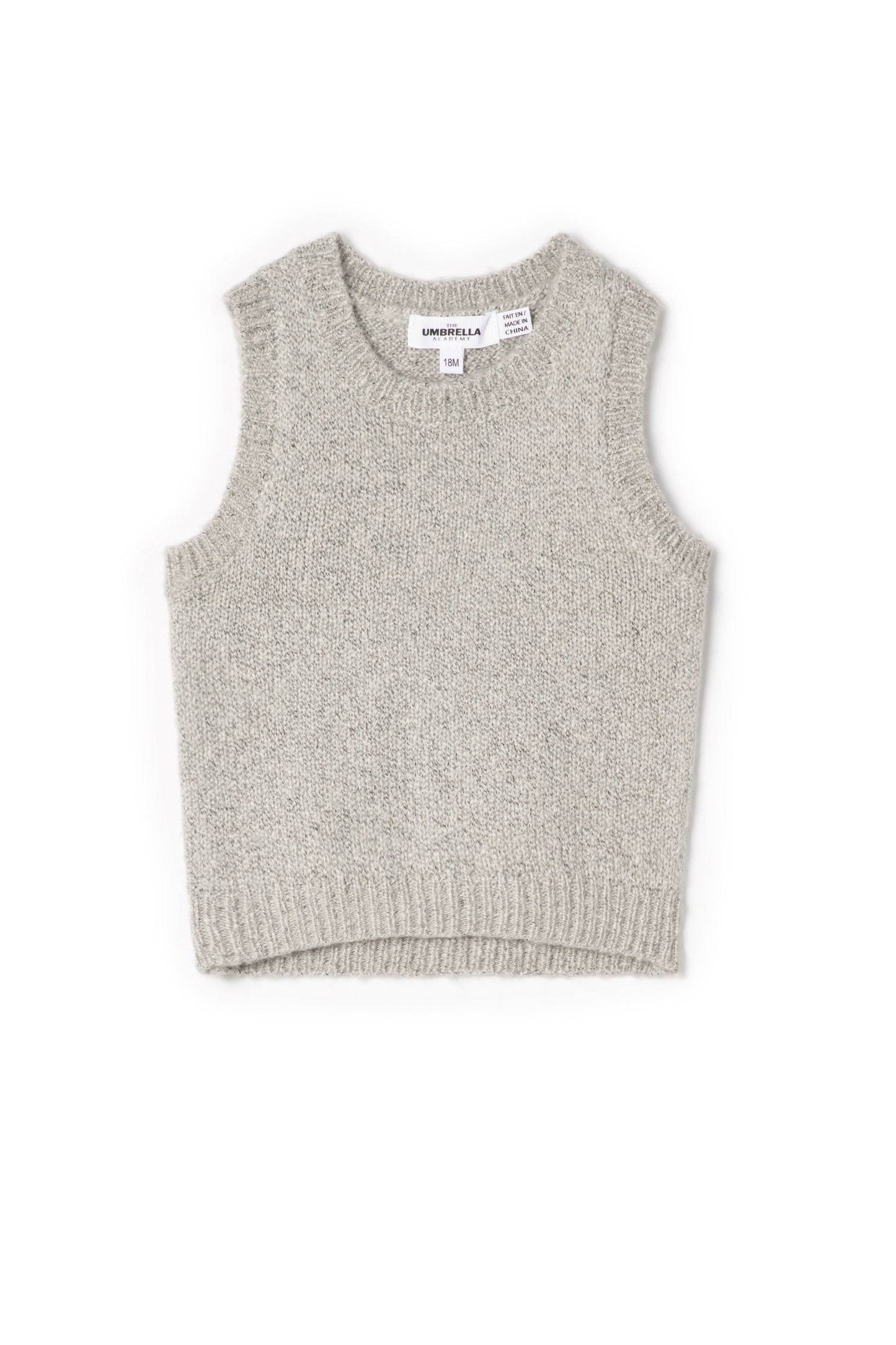 Mix Knit Vest Grey Mix