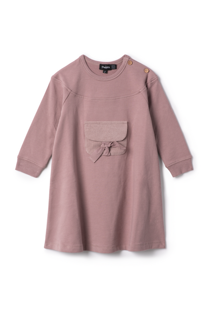 Corduroy Pocket Dress Twilight Mauve