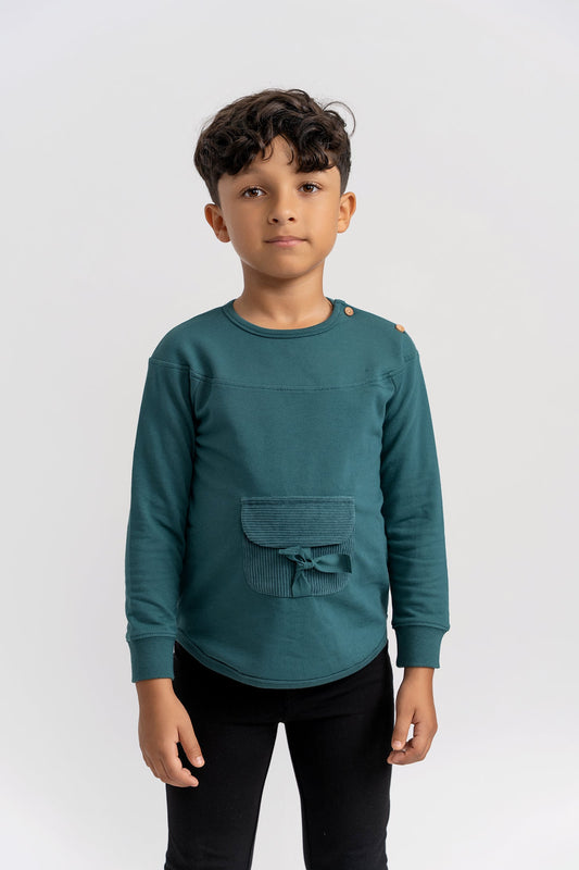 Corduroy Pocket Sweatshirt