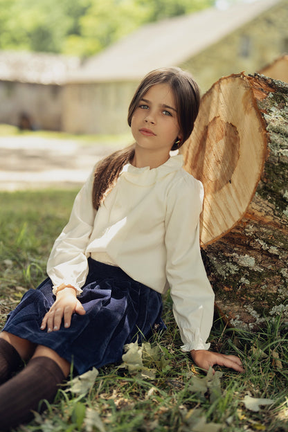 Double Breasted Woven Top