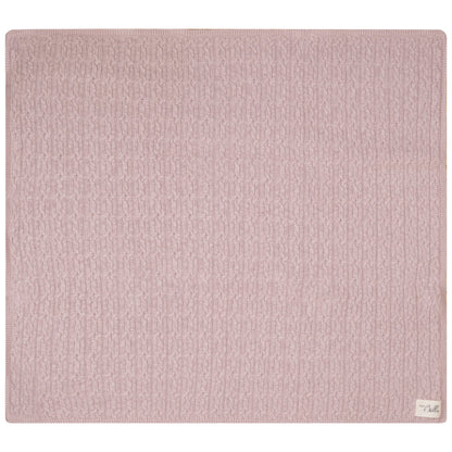 Mix Cable Knit Blanket Pink Mix One Size