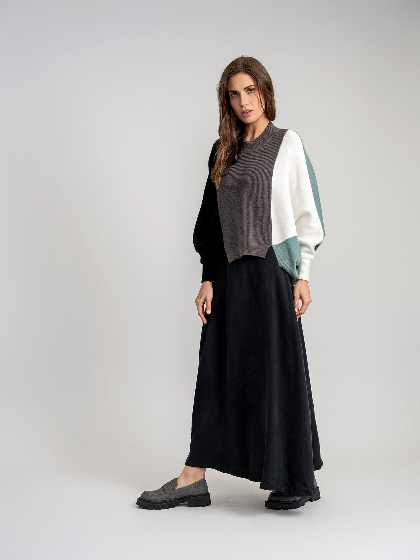 Color Blocked Sweater