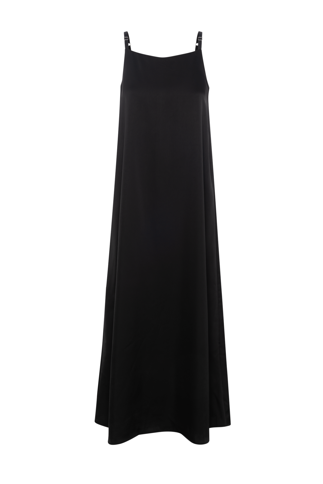 Satin Slip Dress Black