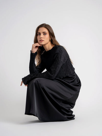 Slip Dress with Cropped Top