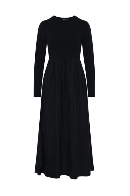 Suede Dress Black