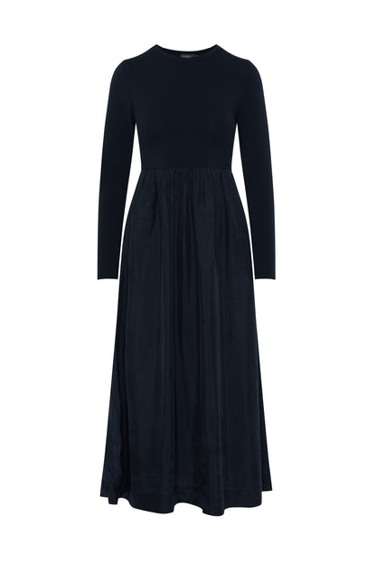 Suede Dress Midnight Blue