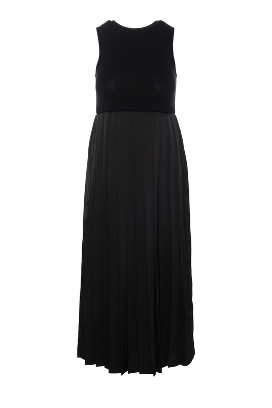 Pleated Jumper Black