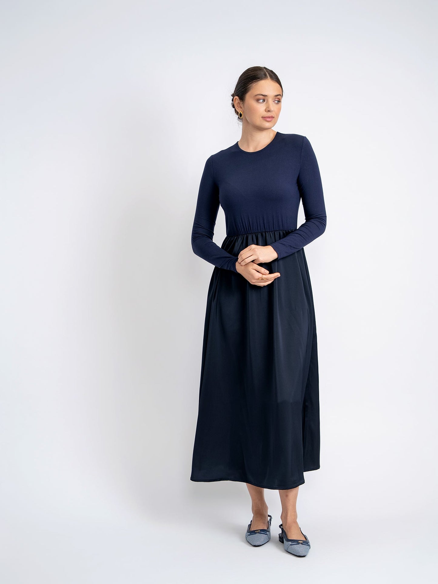 Modal Satin Slip Dress