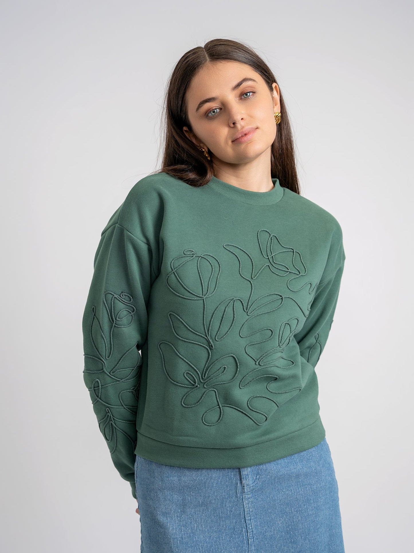 Rope Embroidered Sweatshirt