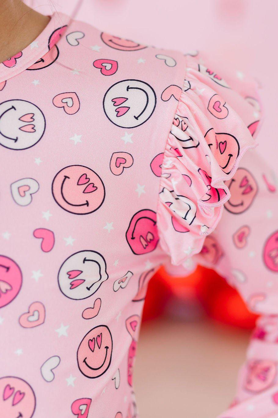 SALE You Make Me Happy L/S Ruffle Tee