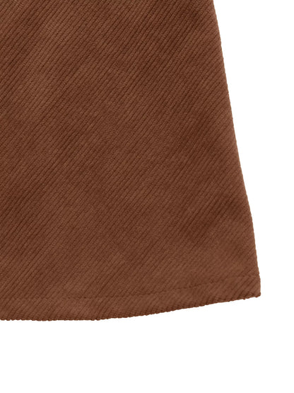 Button-Front Long Sleeve Dress