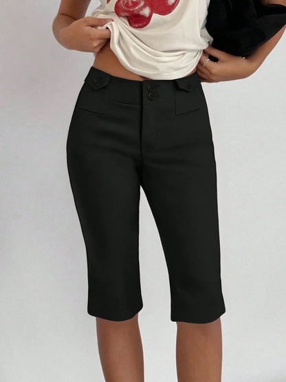 High-Waisted Shorts Black