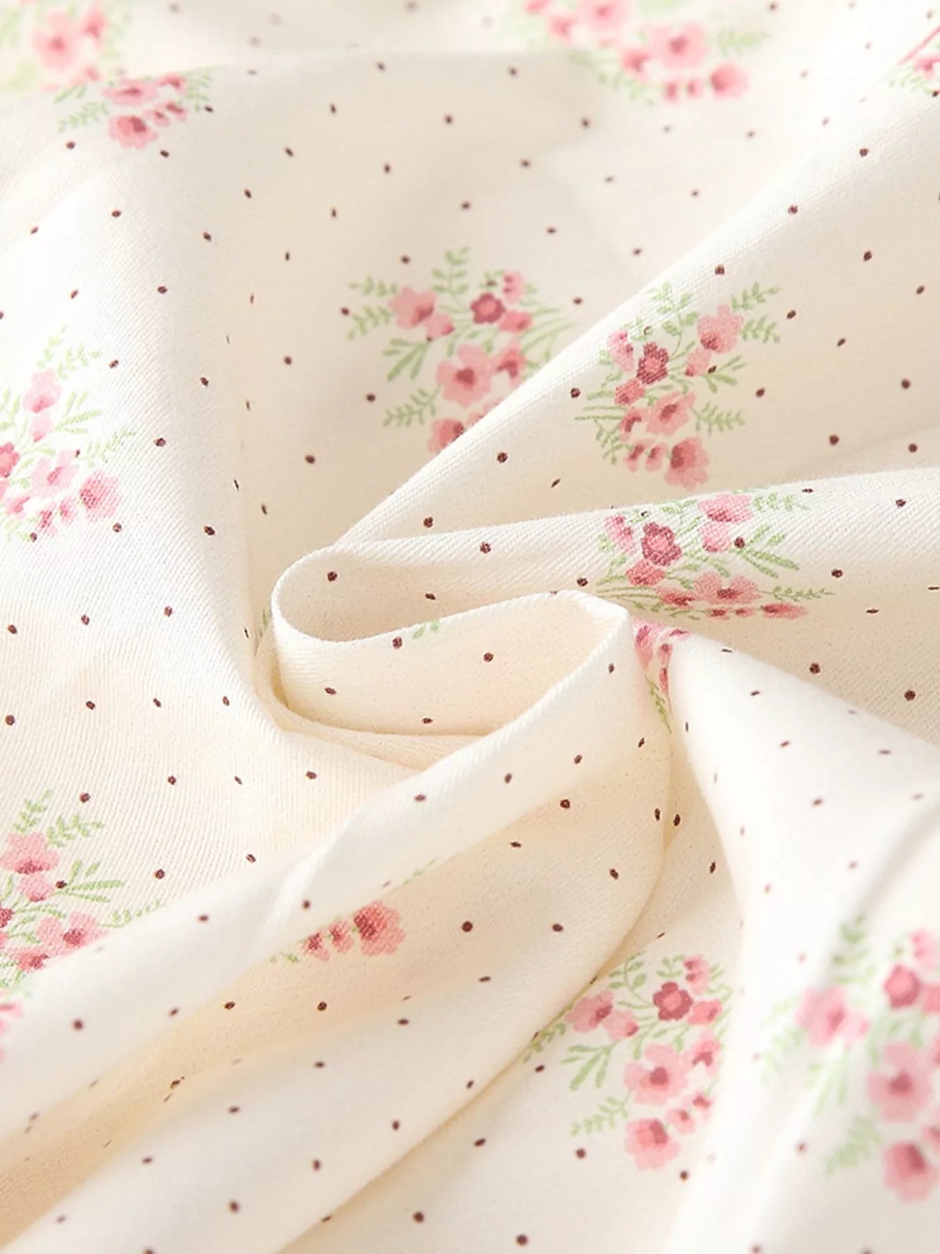 Children's Floral Print Long Sleeve Casual Dress