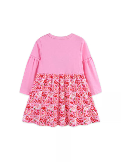 Children's Butterfly Long Sleeve Casual Dress