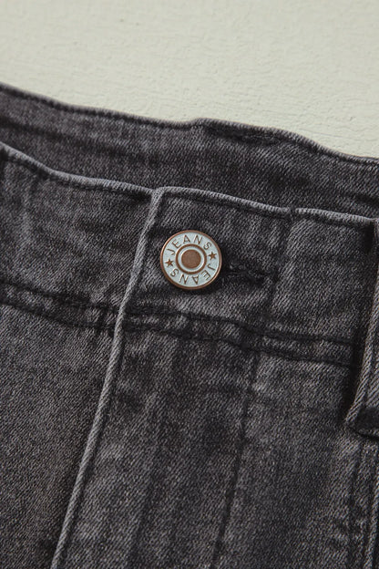 High-Waisted Wide-Leg Vintage Wash Jeans