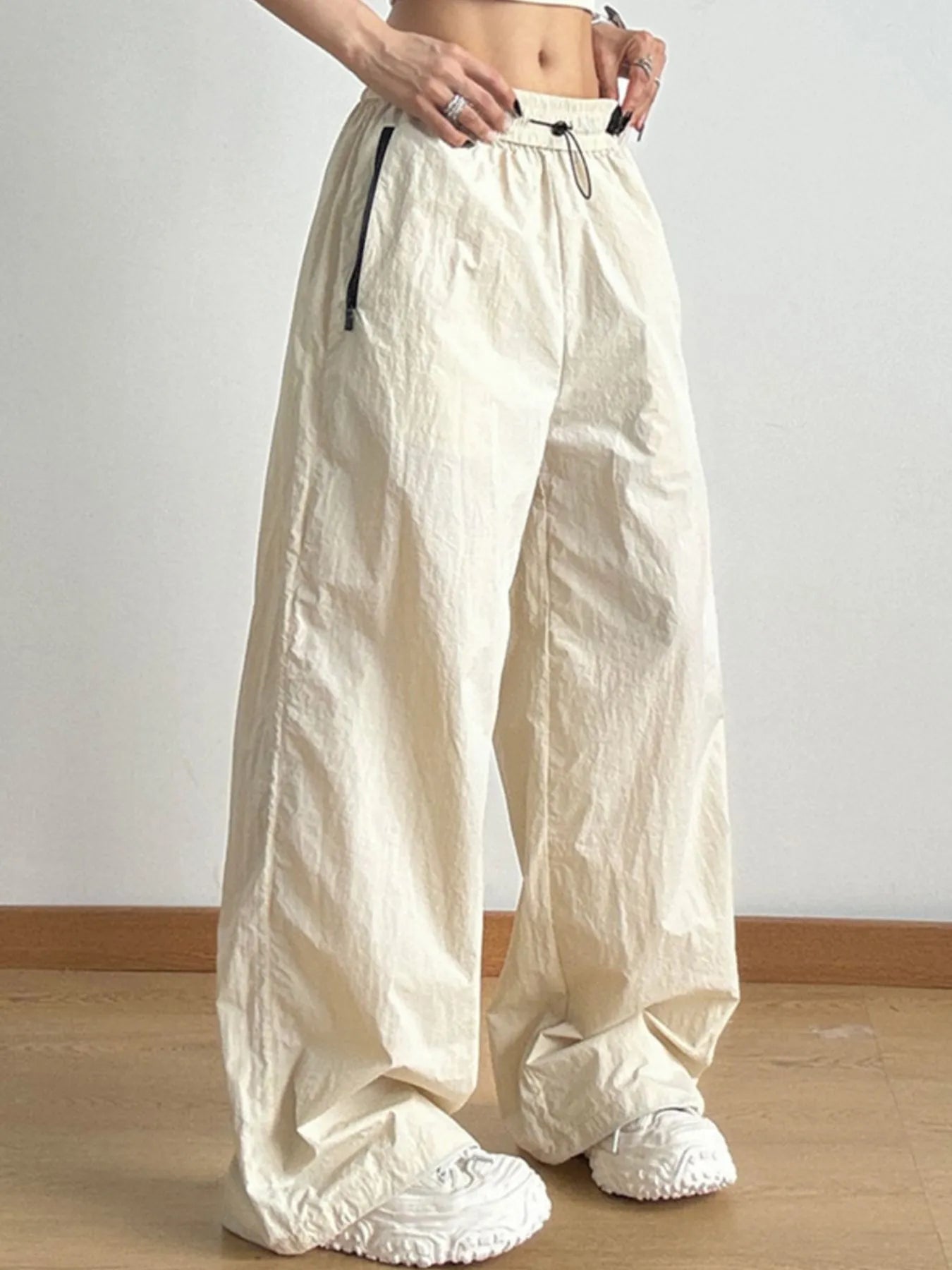 Wide Leg Drawstring Pants