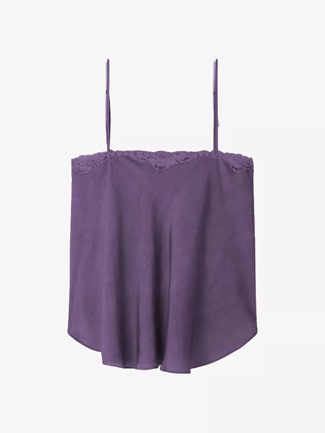 Lace Trim Flowy Cami Top