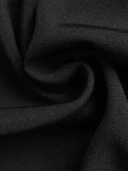 Striped Collar Long Sleeve Fake Two-Piece Blazer